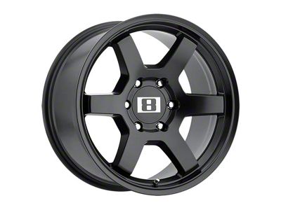 Level 8 Wheels MK6 Matte Black 6-Lug Wheel; 17x9; -12mm Offset (15-20 Tahoe)