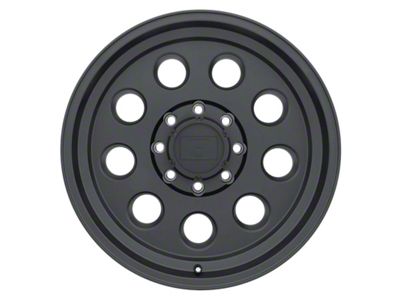 Level 8 Wheels Hauler Matte Black 6-Lug Wheel; 17x8.5; -6mm Offset (99-06 Sierra 1500)