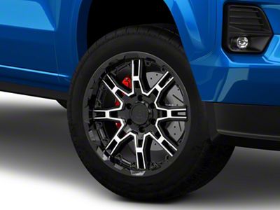 Level 8 Wheels Slingshot Gloss Black Machined 6-Lug Wheel; 20x11.5; -44mm Offset (23-25 Colorado)
