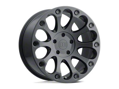 Level 8 Wheels Impact Matte Black 5-Lug Wheel; 17x8.5; -24mm Offset (87-90 Dakota)