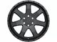 Level 8 Wheels Slam Matte Black 5-Lug Wheel; 17x8.5; -6mm Offset (05-11 Dakota)