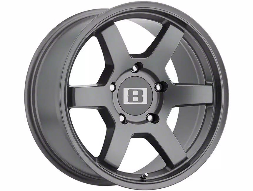 Level 8 Wheels Ranger MK6 Matte Gunmetal 6-Lug Wheel; 16x8; 0mm Offset ...
