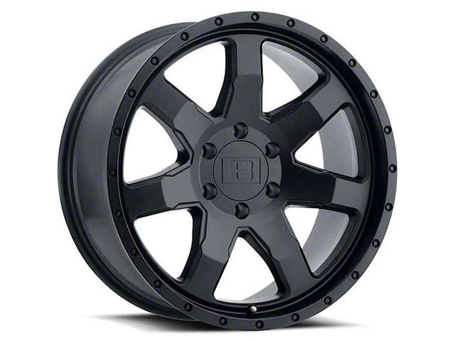 Level 8 Wheels Ranger Slam Matte Black 6-Lug Wheel; 17x8.5; -24mm ...