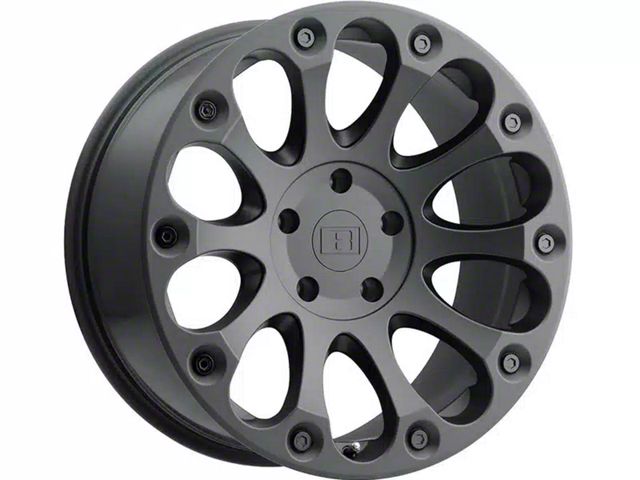 Level 8 Wheels Impact Matte Black 6-Lug Wheel; 18x9; 9mm Offset (19-24 Silverado 1500)