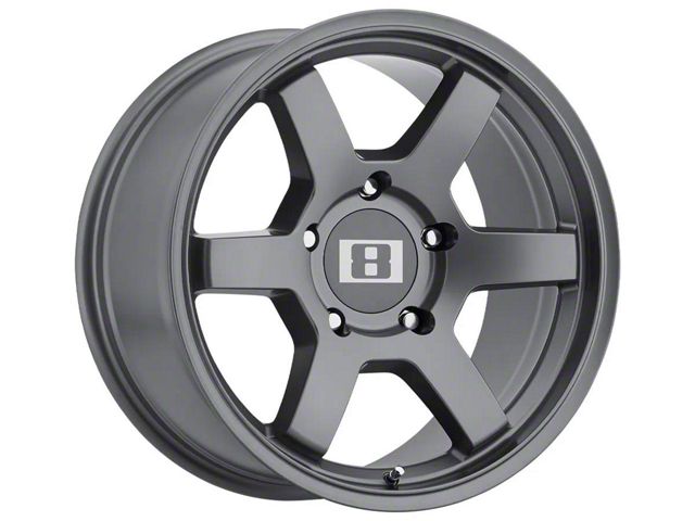 Level 8 Wheels MK6 Matte Gunmetal 6-Lug Wheel; 18x9; 0mm Offset (21-24 Tahoe)