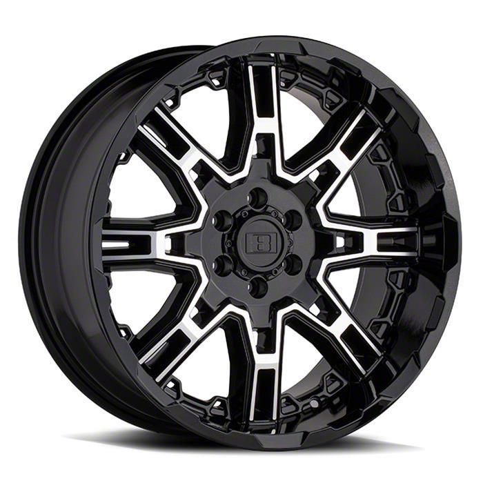 Level 8 Wheels Tahoe Slingshot Gloss Black Machined 6-Lug Wheel; 22x10 ...
