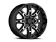 Level 8 Wheels Slingshot Gloss Black Machined 6-Lug Wheel; 20x9; -10mm Offset (21-24 Yukon)