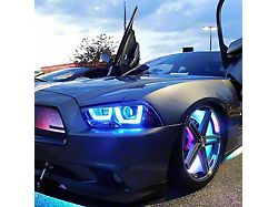 Flow Series Galaxy Wheel Ring Single Row LED Light Kit with Bluetooth Controller (Universal; Some Adaptation May Be Required)