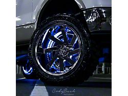 Galaxy Wheel Ring Double Row LED Light Kit with Keychain Remote; White LED (Universal; Some Adaptation May Be Required)