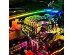 RGBW Engine Bay LED Light Kit with Bluetooth Controller (Universal; Some Adaptation May Be Required)