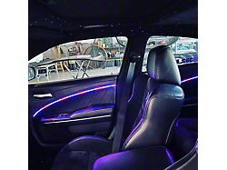 Flow Series Interior Dash LED Light Kit with Bluetooth Controller and 2 Extra Strips (Universal; Some Adaptation May Be Required)