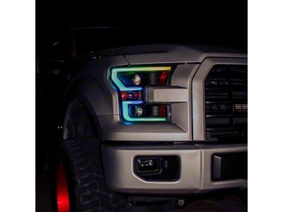 Lighting Trendz RGBW Headlight DRL Ribbon Kit with Bluetooth Controller (18-20 F-150 w/ Factory LED Headlights, Excluding Raptor)