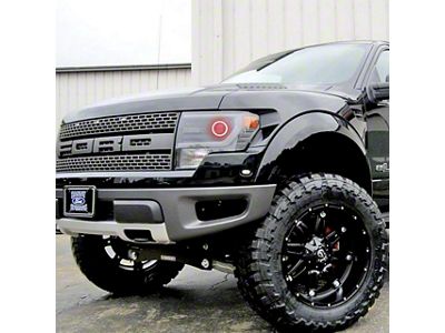 Lighting Trendz RGBW Headlight Halo Kit with Bluetooth Controller (13-14 F-150 Raptor w/ Factory Projector Headlights)