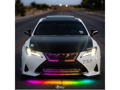 Lighting Trendz RGBW Grille LED Light Kit with Bluetooth Controller (Universal; Some Adaptation May Be Required)