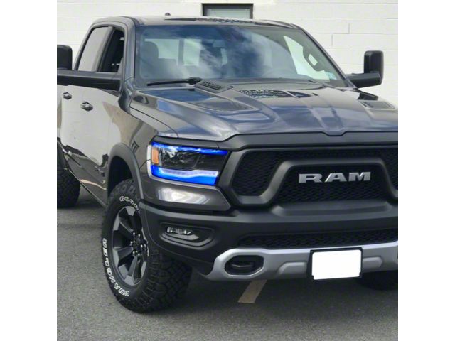 Lighting Trendz RGBW Mid Level Headlight DRL Boards with Bluetooth Controller (19-24 RAM 1500 w/ Factory LED Headlights)