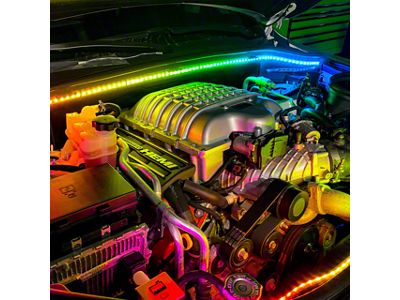 Flow Series Engine Bay LED Kit with Bluetooth Controller (Universal; Some Adaptation May Be Required)