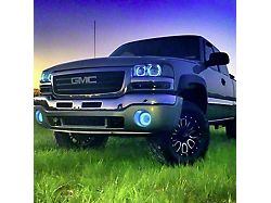 Lighting Trendz RGBW Flat Bottom Headlight Halo Kit with Bluetooth Controller (99-06 Sierra 1500)