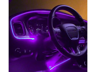 Lighting Trendz RGB 6-Piece Interior Dash Kit with Bluetooth Controller (Universal; Some Adaptation May Be Required)