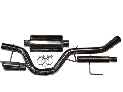 Livernois Motorsports Single Exhaust System with Polished Tip; Side Exit (21-24 2.7L EcoBoost F-150)