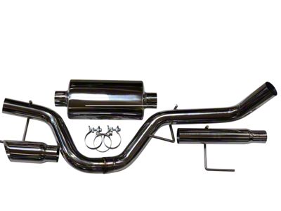 Livernois Motorsports Single Exhaust System with Polished Tip; Side Exit (21-25 5.0L F-150)