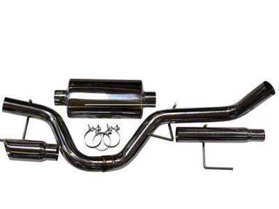 Livernois Motorsports Single Exhaust System with Polished Tip; Side Exit (21-24 5.0L F-150)