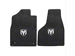 Lloyd Ultimat Front Floor Mats with Silver RAM Logo; Dark Slate (12-18 RAM 1500 Regular Cab)