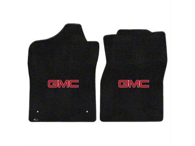 Lloyd Ultimat Front Floor Mats with Red GMC Logo; Black (07-13 Sierra 1500 Regular Cab)