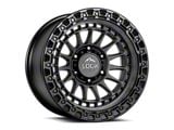 Lock Off-Road Mojave Matte Grey with Matte Black Ring 6-Lug Wheel; 17x9; 0mm Offset (07-13 Sierra 1500)