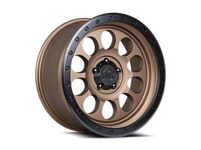 Lock Off-Road 50Cal Matte Desert Bronze with Matte Black Ring 6-Lug Wheel; 17x9; -12mm Offset (07-13 Silverado 1500)
