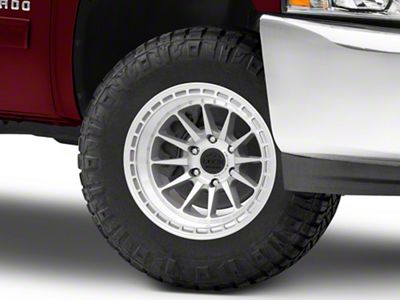 Lock Off-Road Baja Machining with Clear Coat 6-Lug Wheel; 17x9; -12mm Offset (07-13 Silverado 1500)