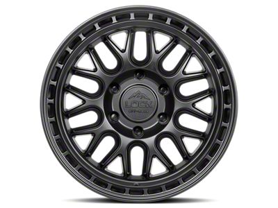 Lock Off-Road Onyx Matte Black with Matte Black Ring 6-Lug Wheel; 17x9; -12mm Offset (07-13 Silverado 1500)