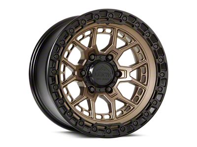 Lock Off-Road Commando Matte Bronze with Matte Black Ring 6-Lug Wheel; 17x9; 12mm Offset (07-14 Tahoe)