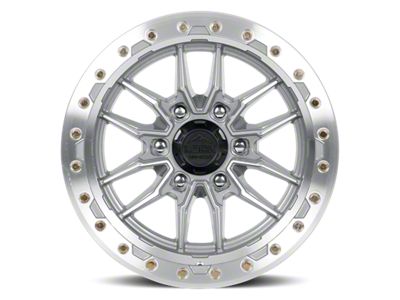 Lock Off-Road Krawler Machine with Clear Coat 6-Lug Wheel; 17x9; -12mm Offset (07-14 Tahoe)