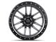 Lock Off-Road Krawler Matte Grey with Matte Black Ring 6-Lug Wheel; 17x9; 1mm Offset (07-14 Tahoe)