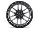 Lock Off-Road Krawler Matte Grey with Matte Black Ring 6-Lug Wheel; 18x9; -12mm Offset (07-14 Tahoe)