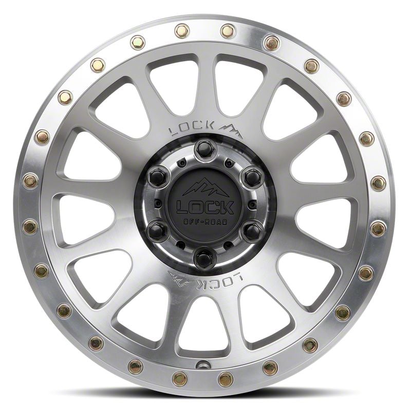Lock Off-Road Yosemite Machining with Clear Coat 6-Lug Wheel; 17×9; 0mm Offset (09-14 F-150)