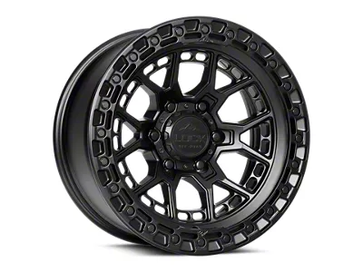 Lock Off-Road Commando Matte Black with Matte Black Ring 8-Lug Wheel; 20x10; 18mm Offset (10-18 RAM 3500 SRW)