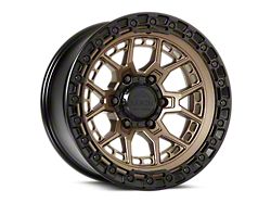 Lock Off-Road Commando Matte Bronze with Matte Black Ring 6-Lug Wheel; 17x9; 12mm Offset (15-20 F-150)