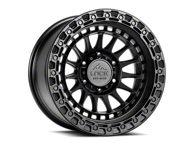 Lock Off-Road Mojave Matte Black with Matte Black Ring 6-Lug Wheel; 17x9; 12mm Offset (15-20 F-150)