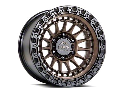 Lock Off-Road Mojave Matte Bronze with Matte Black Ring 6-Lug Wheel; 17x8.5; 25mm Offset (15-20 F-150)