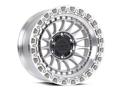 Lock Off-Road Mojave Machine with Clear Coat 6-Lug Wheel; 17x9; 12mm Offset (15-20 Tahoe)
