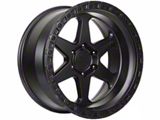 Lock Off-Road Olympus Matte Black with Matte Black Ring 6-Lug Wheel; 17x9; -35mm Offset (15-20 Yukon)