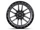 Lock Off-Road Krawler Matte Grey with Matte Black Ring 8-Lug Wheel; 20x10; -18mm Offset (17-22 F-250 Super Duty)