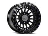 Lock Off-Road Mojave Matte Black with Gloss Black Ring 8-Lug Wheel; 17x9; 1mm Offset (17-22 F-250 Super Duty)