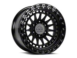Lock Off-Road Mojave Matte Black with Gloss Black Ring 8-Lug Wheel; 17x9; 1mm Offset (17-22 F-350 Super Duty SRW)