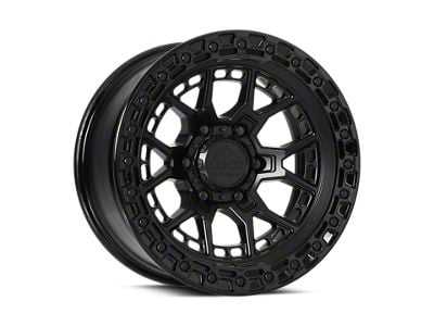Lock Off-Road Commando Matte Black with Gloss Black Ring 6-Lug Wheel; 17x9; 12mm Offset (19-23 Ranger)