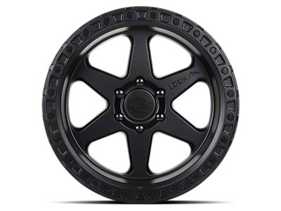 Lock Off-Road Olympus Matte Black with Matte Black Ring 6-Lug Wheel; 18x9; 1mm Offset (19-23 Ranger)