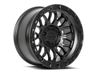 Lock Off-Road Combat Matte Black with Matte Black Ring 6-Lug Wheel; 20x10; 18mm Offset (19-26 Sierra 1500)
