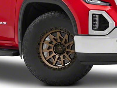 Lock Off-Road Lunatic Matte Bronze with Matte Black Ring 6-Lug Wheel; 18x9; 1mm Offset (19-25 Sierra 1500)
