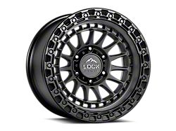 Lock Off-Road Mojave Matte Grey with Matte Black Ring 6-Lug Wheel; 17x8.5; 25mm Offset (19-26 Sierra 1500)